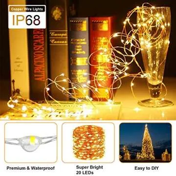Magical 12 Pack Fairy Lights with Extra Batteries