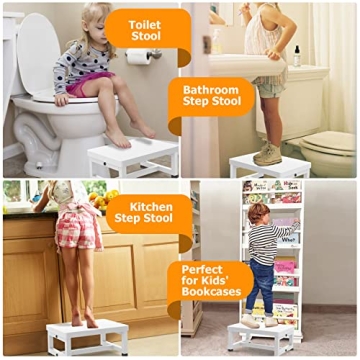 Heavy Duty Non-Slip Wooden Step Stool for Every Household