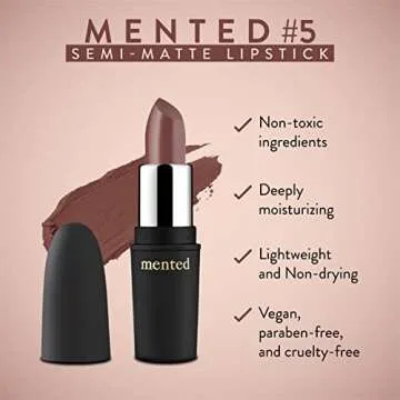 Mented #5 - Vegan Semi Matte Lipstick for All Skin Tones