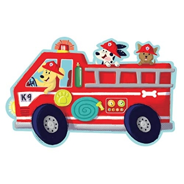 Shiny Fire Truck Pups Floor Puzzle for Kids