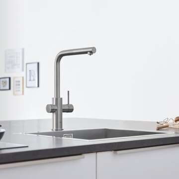 GROHE Blue Pull-Down Kitchen Faucet with 3 Water Types