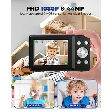 Nsoela FHD 1080P Compact Vlogging Camera for Kids