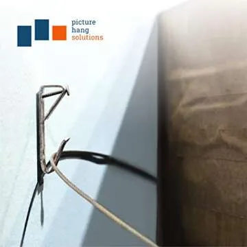 100 lb Picture Hangers for Drywall - Heavy Duty Mirror and Picture Hanger Hooks with Nails - Picture Frame Hanging Hardware 10 Pack