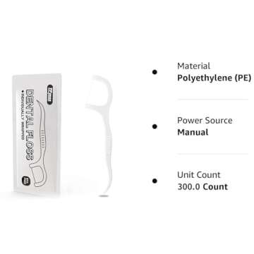 Portable 300 Count Dental Flossers for On-The-Go Care