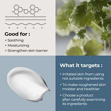 BACIEL - Hydra Barrier CICA Cream for Face 3.38 fl.oz - Korean Facial Moisturizer with Hyaluronic Acid, Ceramide, Niacinamide