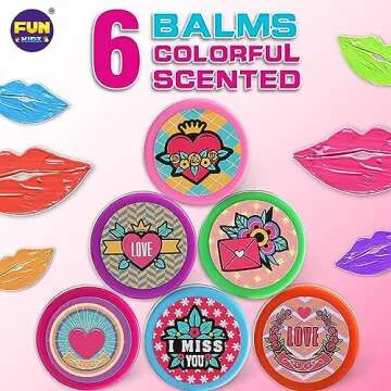 All Natural Lip Balm Kit For Girls, FunKidz Lip Gloss Making Kit For Kids Ages 8-10, 10-12 Girls Gift Makeup Science Lab