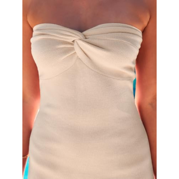 Elegant LILLUSORY Ribbed Midi Dress for Women