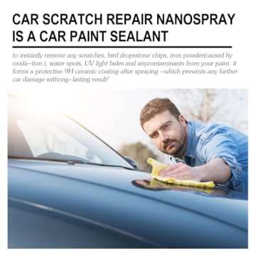 P40 Car Scratch Quick Repair Nano Spray, Instant Invisible Scratch Remover, Nano Scratch Remover, Quick Scratches Repairing Polish Spray, Spray Paint Remover for Car, Long-Lasting Protection (1Pc)