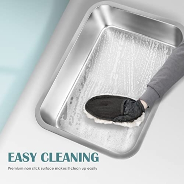 Durable IKITCHEN Stainless Steel Cat Litter Box