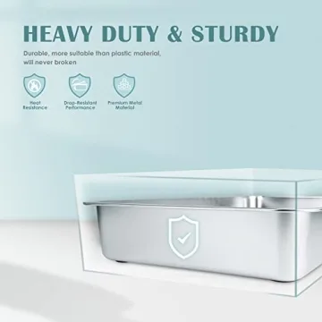 Durable IKITCHEN Stainless Steel Cat Litter Box