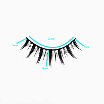 Manga Lashes, Black Band Anime Lashes 4 Pack, Spiky Anime False Eyelashes Natural Look, Japanese Lashes Looks Like Cluster Manga Lashes Individual, Reusable Cosplay Wispy Strip Eyelashes, Asian Lashes, Style B01 By Mikiwi