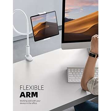 Lamicall Gooseneck Tablet Mount Holder for Bed