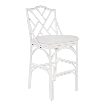 KOUBOO Chippendale Rattan Barstool for Stylish Comfort