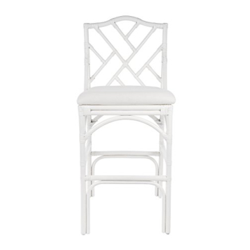 KOUBOO Chippendale Rattan Barstool for Stylish Comfort