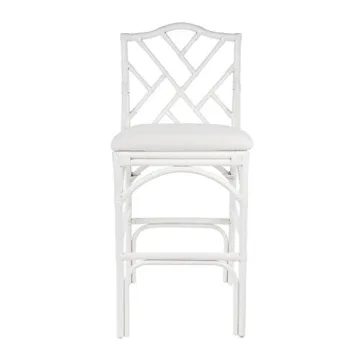 KOUBOO Chippendale Rattan Barstool for Stylish Comfort