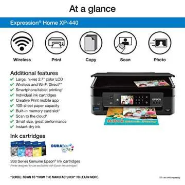 Epson XP-440 Wireless Photo Printer - Easy & Efficient