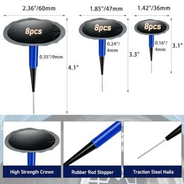 Socpuro Tire Repair Patch Tool Kit | 24 Plugs & Essential Tools