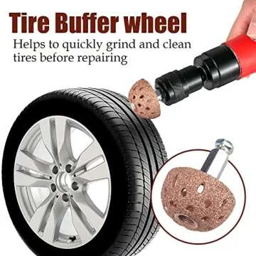 Socpuro Tire Repair Patch Tool Kit - 24 Pcs + Tools