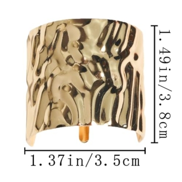 KuuGuu 8 PCS Stylish Metal Cuff Hair Clips for Women