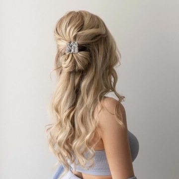 KuuGuu 8 PCS Stylish Metal Cuff Hair Clips for Women