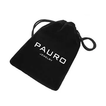 PAURO Men's Stainless Steel Gothic Biker Skull Pendant Necklace Punk Rock Silver Black Vintage Medium