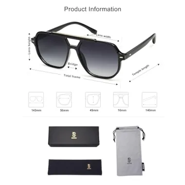 Shop SOJOS Retro Aviator Sunglasses for Men and Women