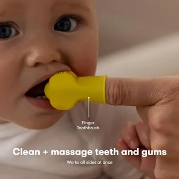 Frida Baby Grooming Kit | Baby Essentials Gift Set Includes Finger Brush with Storage Stand, Hair Brush with Case, Styling Hair Comb, Easy Grip Nail Scissors with Nail File and Case