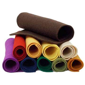 100% Wool Craft Felt - 14 Color Sheets - National NonWovens