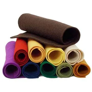 100% Wool Craft Felt - 14 Color Sheets - National NonWovens