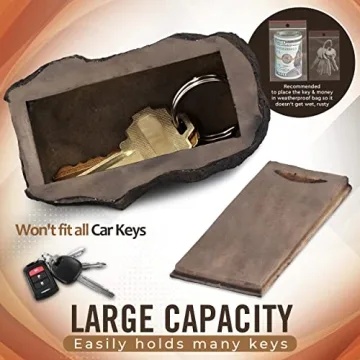 Hide-a-Spare-Key Rock - Realistic & Safe for Outdoors