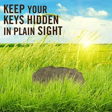 Hide-a-Spare-Key Rock - Realistic & Safe for Outdoors