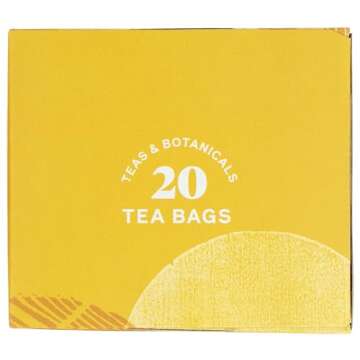 Allegro Tea, Organic Lemon Ginger Tulsi Tea Bags, 20 ct