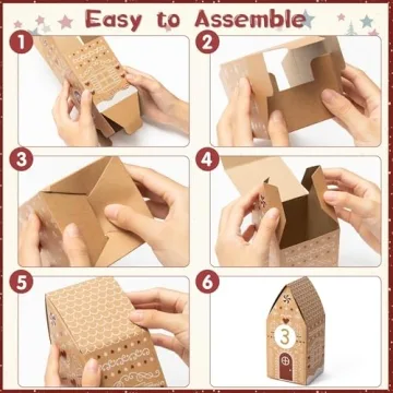 AsodSway Christmas Advent Calendar Boxes for 24 Days