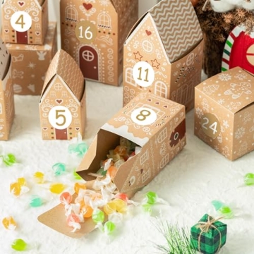 AsodSway Christmas Advent Calendar Boxes for 24 Days
