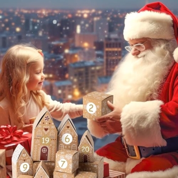 AsodSway Christmas Advent Calendar Boxes for 24 Days