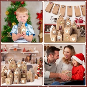 AsodSway Christmas Advent Calendar Boxes for 24 Days
