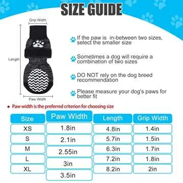 PUPTECK Non-Slip Dog Socks with Double-Sided Grips to Prevent Licking and Slips for Pets of All Size...