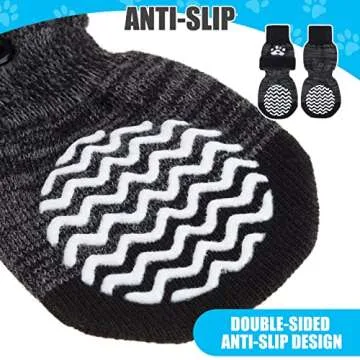 PUPTECK Non-Slip Dog Socks for All Dog Sizes