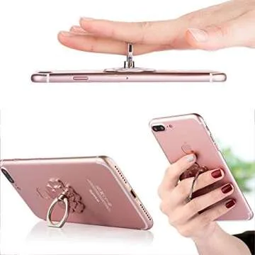 Stylish 360° Cell Phone Ring Holders Set for Smartphones