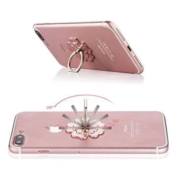 Stylish 360° Cell Phone Ring Holders Set for Smartphones
