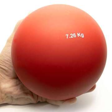 Crown Sporting Goods 7.26 Kg (16lbs) Indoor Shot Put Ball - Indoor Track & Field Quality Olympic Siz...