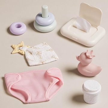 LullaBaby Play & Care Set - 9-Pc Doll Accessories for Kids