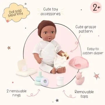 LullaBaby Play & Care Set - 9-Pc Doll Accessories for Kids