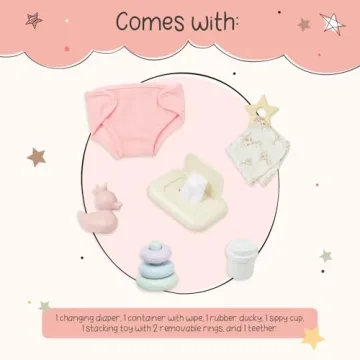 LullaBaby Play & Care Set - 9-Pc Doll Accessories for Kids