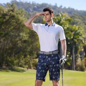 High-Performance Men's Golf Shirts Moisture Wicking Polo Shirt