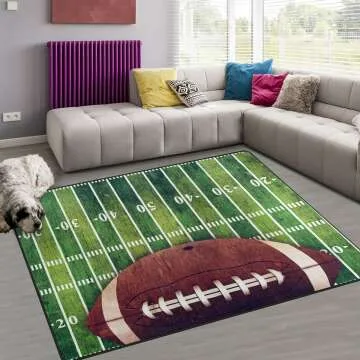 Naanle Non Slip American Football Area Rug 5'x7' for Home