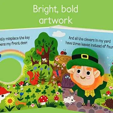 Happy Leprechaun Finger Puppet Book for Ages 0-4