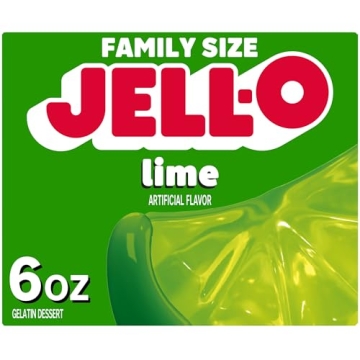 Jell-O Lime Gelatin Dessert Mix - Sweet & Tangy Treat for All
