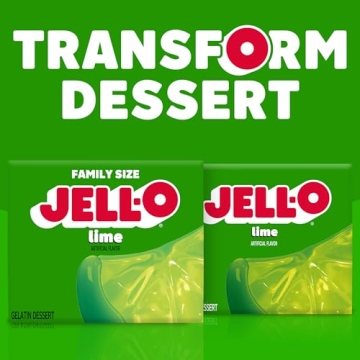 Jell-O Lime Gelatin Dessert Mix - Refreshing & Fun