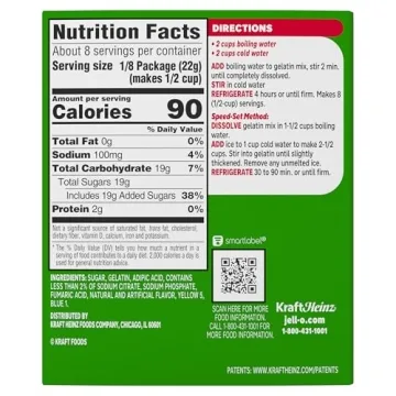 Jell-O Lime Gelatin Dessert Mix - Refreshing & Fun